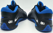 Giannis Antetokounmpo Autographed 2022 Player Exclusive (PE) Promo Royal Blue Nike Zoom Freak 4 NCAA Shoes Size 16 Beckett BAS Witness #3W396586 & #3W396587