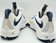 Giannis Antetokounmpo Autographed 2021 Player Exclusive (PE) Promo Kentucky White Nike Zoom Freak 3 NCAA Shoes Size 16 (With Box) Beckett BAS Witness #3W396849 & #3W396850