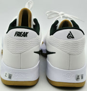 Giannis Antetokounmpo Autographed Teal Nike Immortality 3 Shoes Bucks Size 17 (No Box) Beckett BAS Witness #3W396412 & #3W396413