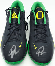 Giannis Antetokounmpo Autographed White Nike Immortality 3 Shoes Bucks Size 17 (No Box) Beckett BAS Witness #3W397277 & #3W397278