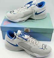 Giannis Antetokounmpo Autographed Nike Zoom Freak 3 Shoes Bucks Size 17 (No Box) Beckett BAS Witness #3W396895 & #3W396896