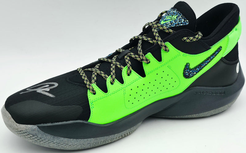 Giannis Antetokounmpo Autographed 2021 Player Exclusive (PE) Promo Black, Multi & Color Nike Zoom Freak 2 (Single) Shoe Miami Heat Size 16 (With Box) Beckett BAS Witness #3W397257