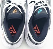 Giannis Antetokounmpo Autographed 2022 Player Exclusive (PE) Promo Duke Blue Devils White Nike Zoom Freak 4 NCAA Shoes Size 17 Beckett BAS Witness #3W397295 & #3W397296