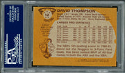 David Thompson Autographed 1981-82 Topps Card #12 Denver Nuggets PSA/DNA #83716705