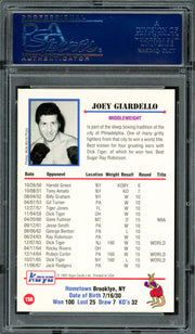 Joey Giardello Autographed 1991 Kayo Card #156 PSA/DNA #83314078