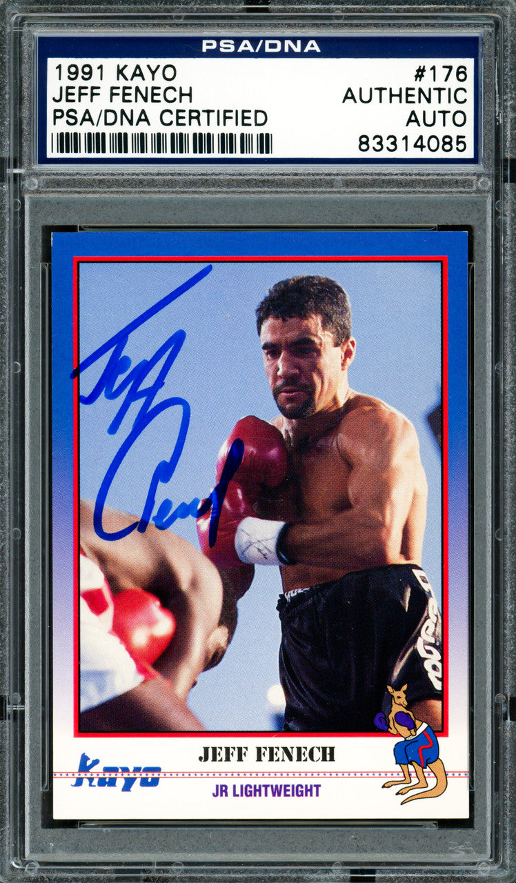 Jeff Fenech Autographed 1991 Kayo Card #176 PSA/DNA #83314085