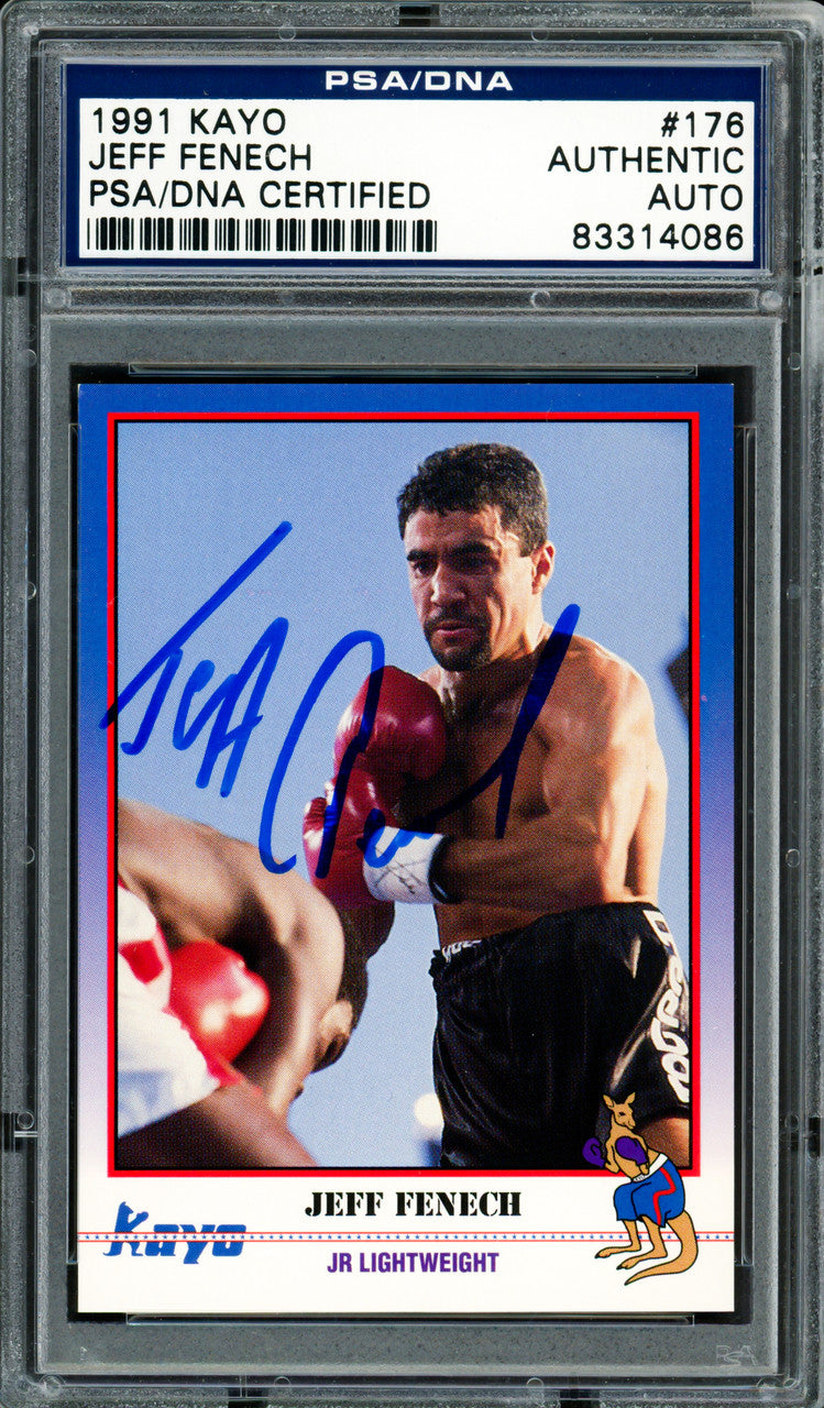 Jeff Fenech Autographed 1991 Kayo Card #176 PSA/DNA #83314086