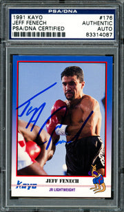 Jeff Fenech Autographed 1991 Kayo Card #176 PSA/DNA #83314087