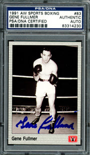 Gene Fullmer Autographed 1991 AW Sports Card #83 PSA/DNA #83314230