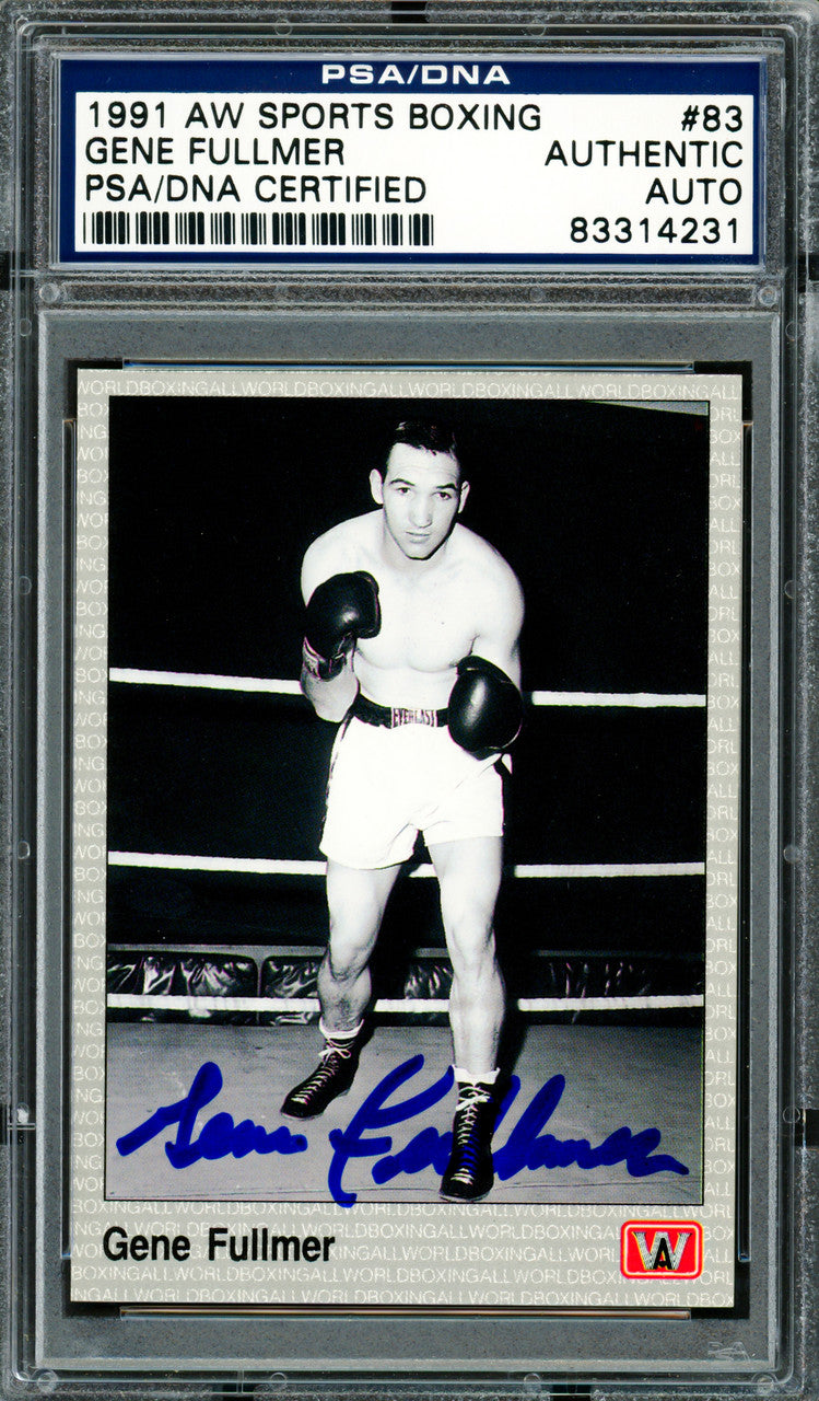 Gene Fullmer Autographed 1991 AW Sports Card #83 PSA/DNA #83314231