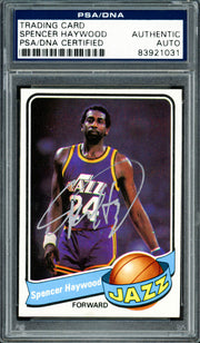 Spencer Haywood Autographed 1979-80 Topps Card #12 Utah Jazz PSA/DNA #83921031