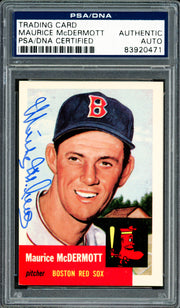 Maurice McDermott Autographed 1991 Topps Archives 1953 Card #55 Boston Red Sox PSA/DNA #83920471