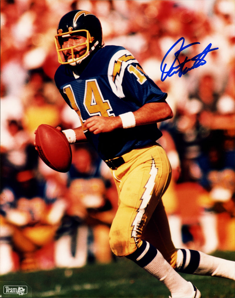 Dan Fouts Autographed 8x10 Photo San Diego Chargers SKU #253127