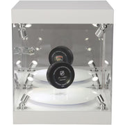 Fanatics Authentic Premium Rotating LED Display Case - Fits Baseball, Hockey Puck & Mini Helmet Stock #252372