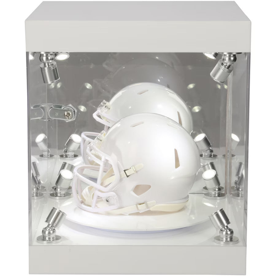 Fanatics Authentic Premium Rotating LED Display Case - Fits Baseball, Hockey Puck & Mini Helmet Stock #252372