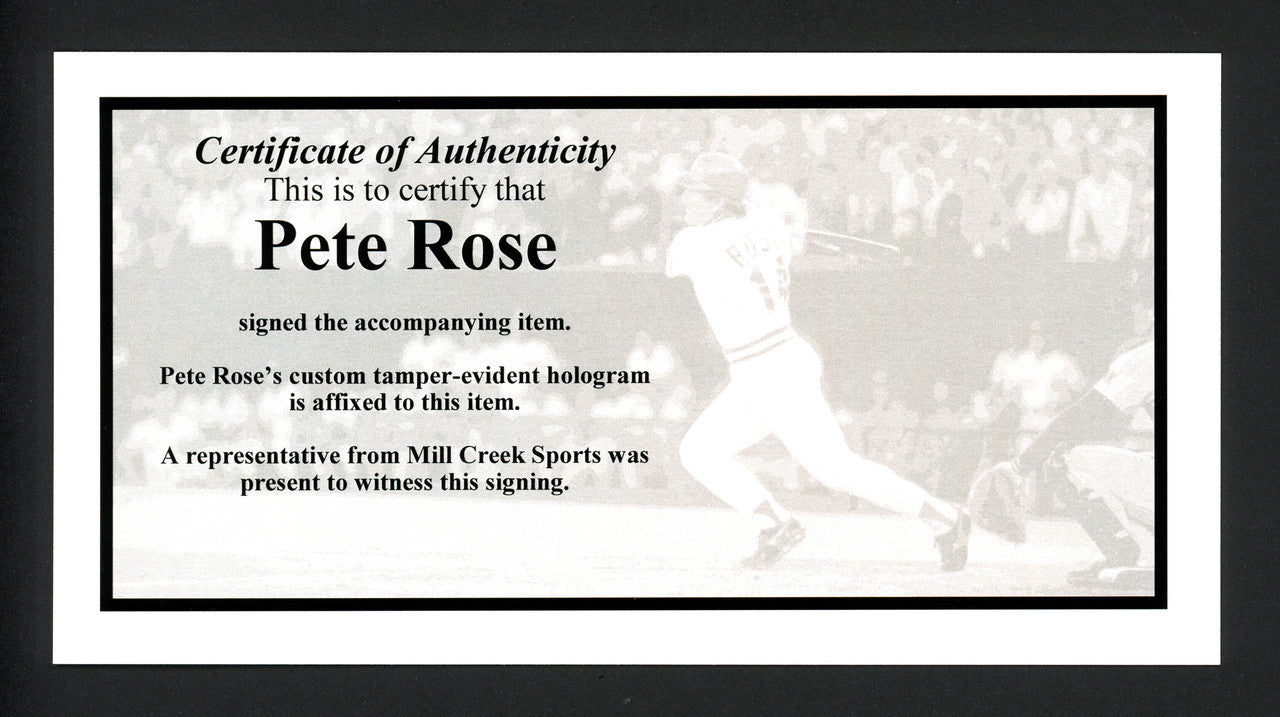Pete Rose Autographed Framed 8x10 Photo Cincinnati Reds PR Holo Stock #254293
