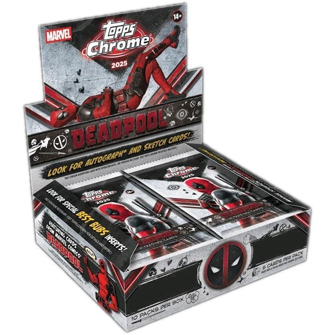 2025 Topps Chrome Deadpool Hobby Box