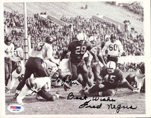 Fred Negus Autographed 7x9 Wire Photo "To John" PSA/DNA #S40789
