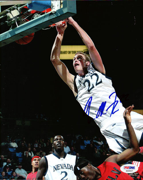 Nick Fazekas Autographed 8x10 Photo Nevada Wolf Pack PSA/DNA #S46927