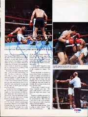 Alexis Arguello Autographed Magazine Page Photo PSA/DNA #S47452