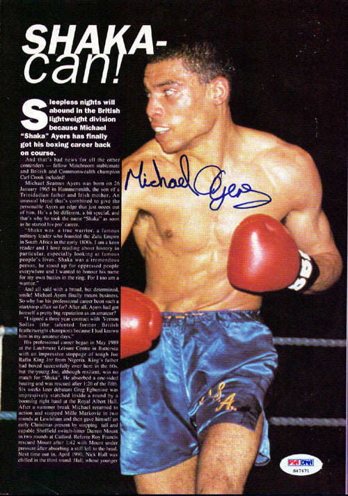Michael Ayers Autographed Magazine Page Photo PSA/DNA #S47471