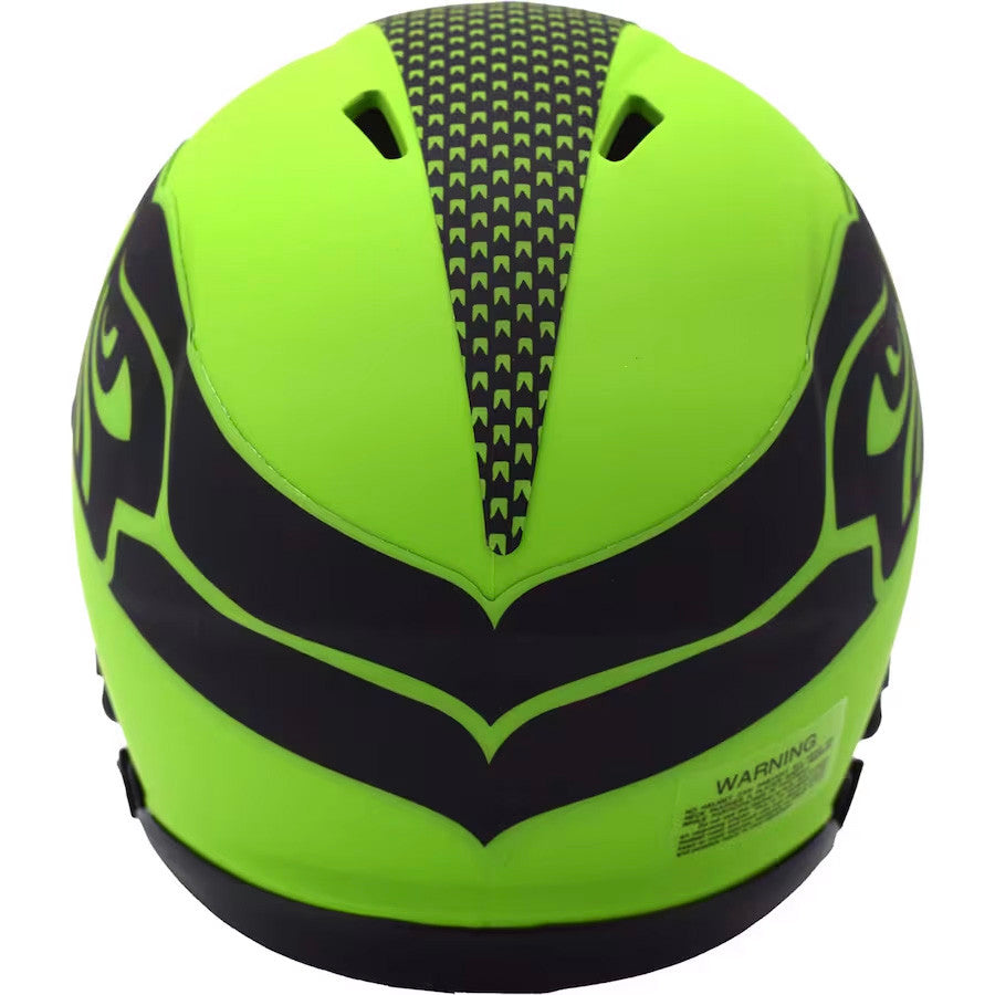 Unsigned Seattle Seahawks Rave Green Speed Mini Helmet Stock #238327