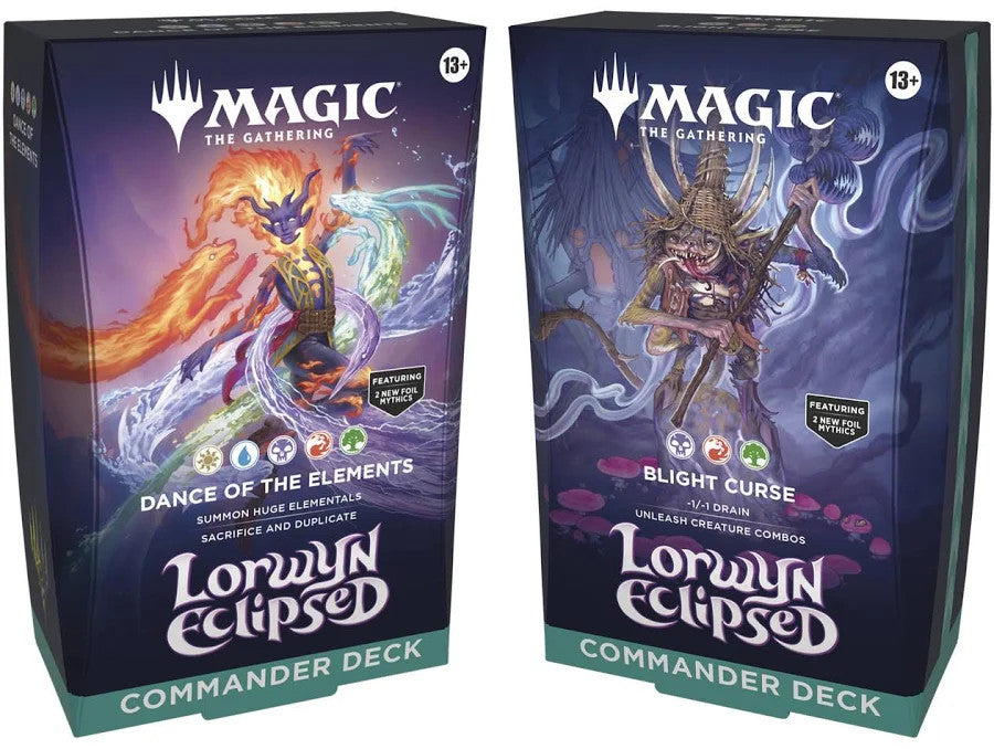 Magic the Gathering Lorwyn Eclipsed Commander 2-Deck Lot