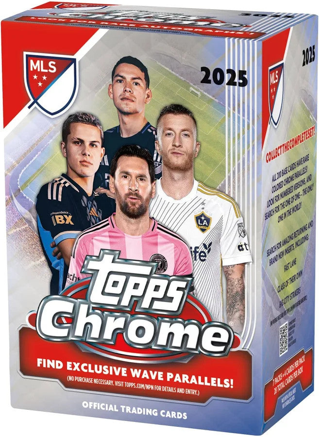 2025 Topps Chrome MLS Soccer Blaster Box