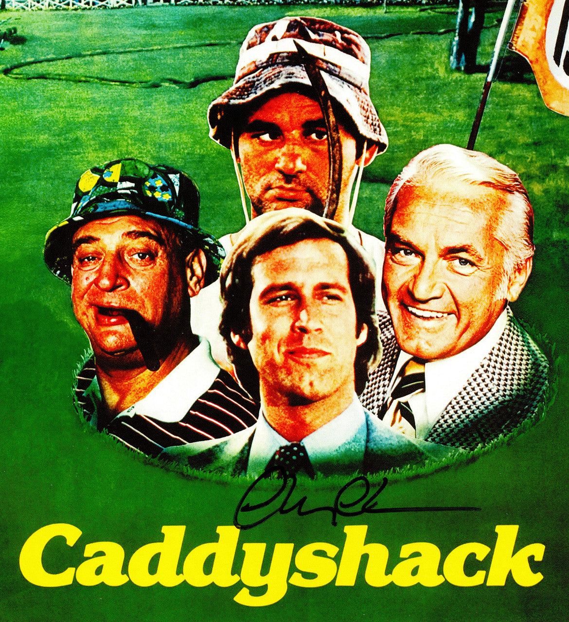 Chevy Chase Autographed 11x17 Caddyshack Movie Poster Beckett BAS QR Stock #248831