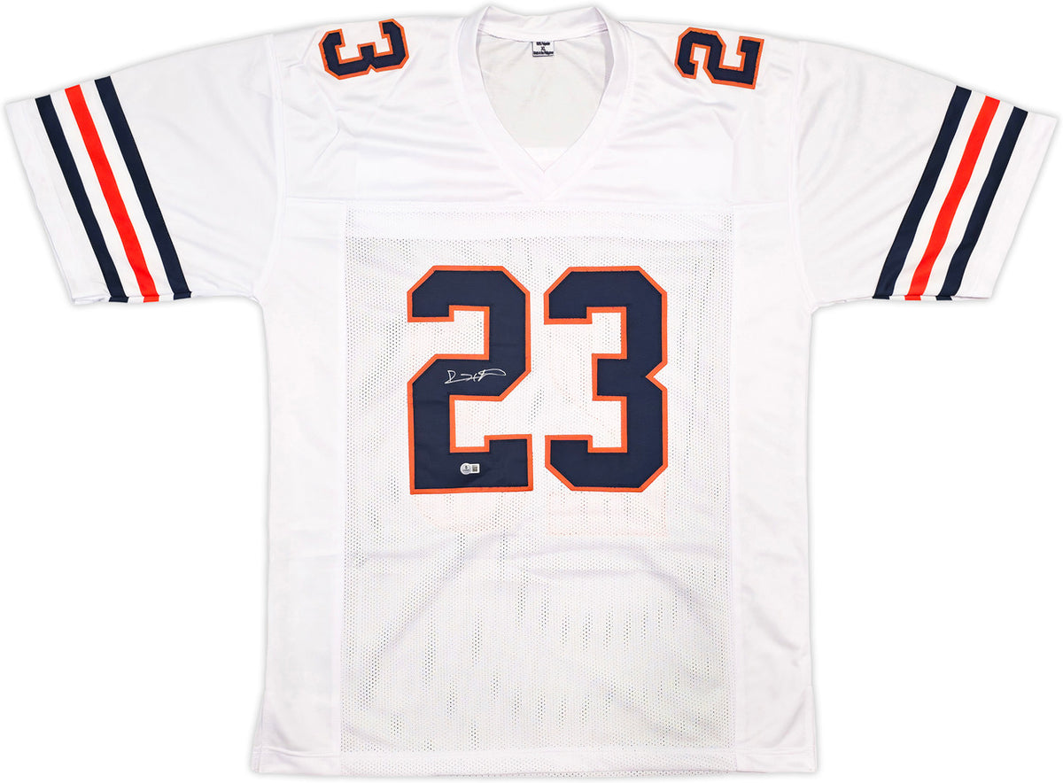 Chicago Bears Devin Hester Autographed White Jersey Beckett BAS QR Stock #250273