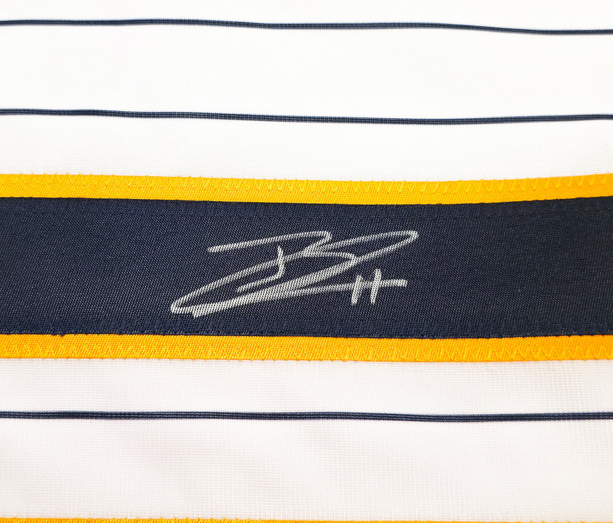 Milwaukee Brewers Jackson Chourio Autographed White Jersey Beckett BAS QR Stock #250268