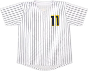 Milwaukee Brewers Jackson Chourio Autographed White Jersey Beckett BAS QR Stock #250268