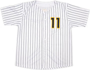 Milwaukee Brewers Jackson Chourio Autographed White Jersey Beckett BAS QR Stock #250267