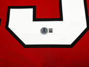 Chicago Blackhawks Jonathan Toews Autographed Red Reebok Premier Jersey Size XXL Beckett BAS Witness Stock #250190