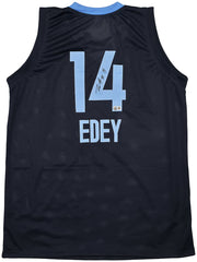 Memphis Grizzlies Zach Edey Autographed Blue Jersey Beckett BAS Witness Stock #249027