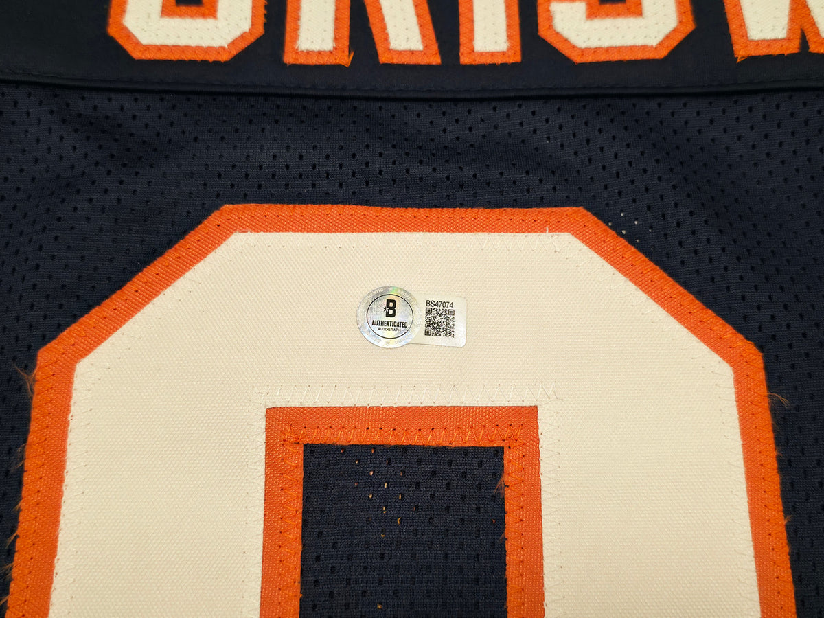 Christmas Vacation Chevy Chase Autographed Blue Jersey Beckett BAS QR Stock #250271