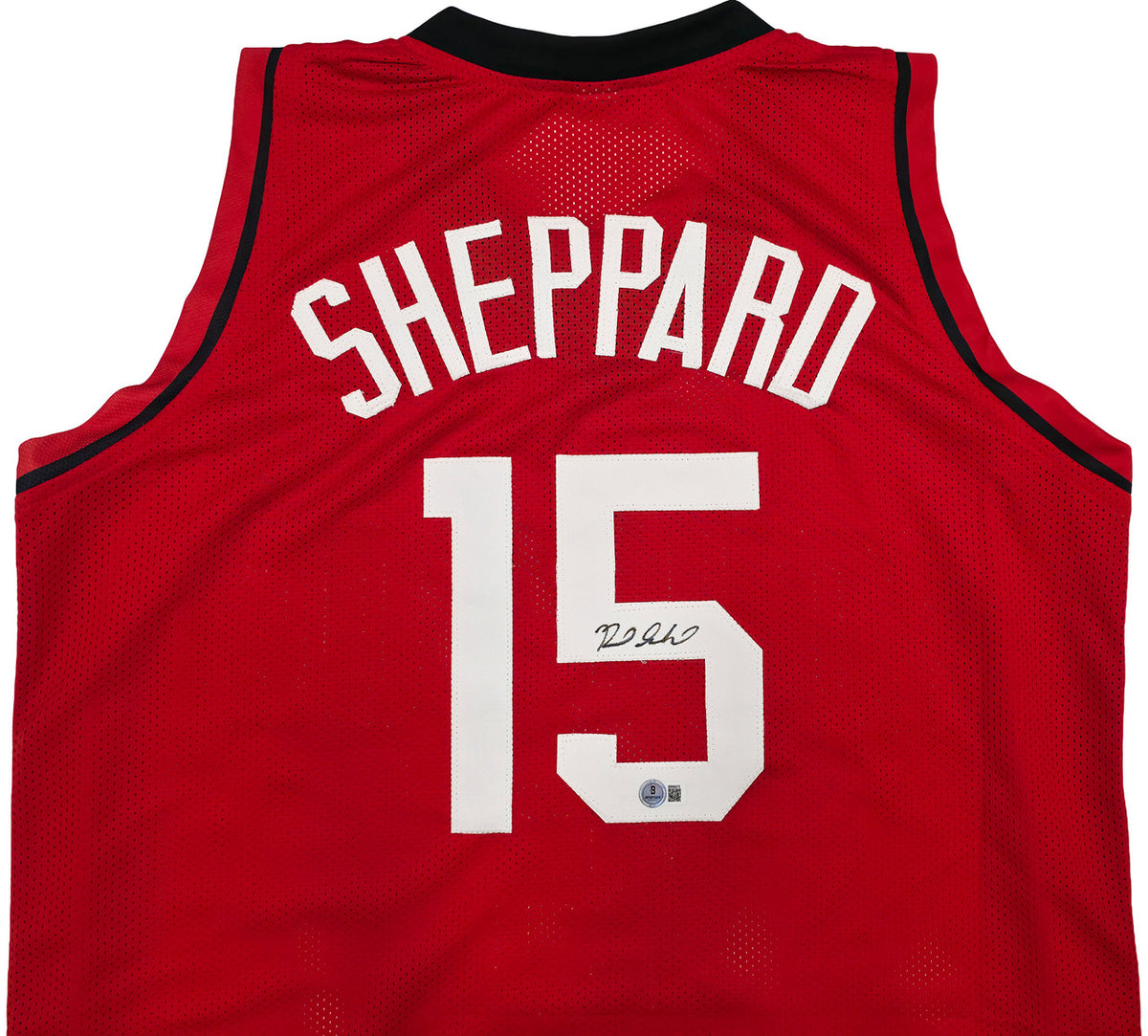 Houston Rockets Reed Sheppard Autographed Red Jersey Beckett BAS QR Stock #250276