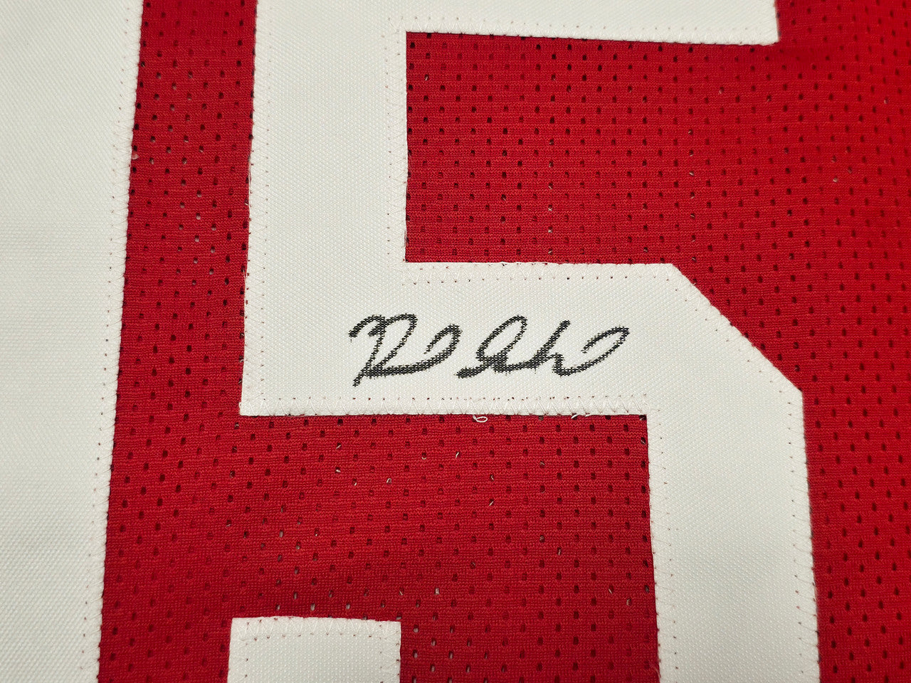 Houston Rockets Reed Sheppard Autographed Red Jersey Beckett BAS QR Stock #250276