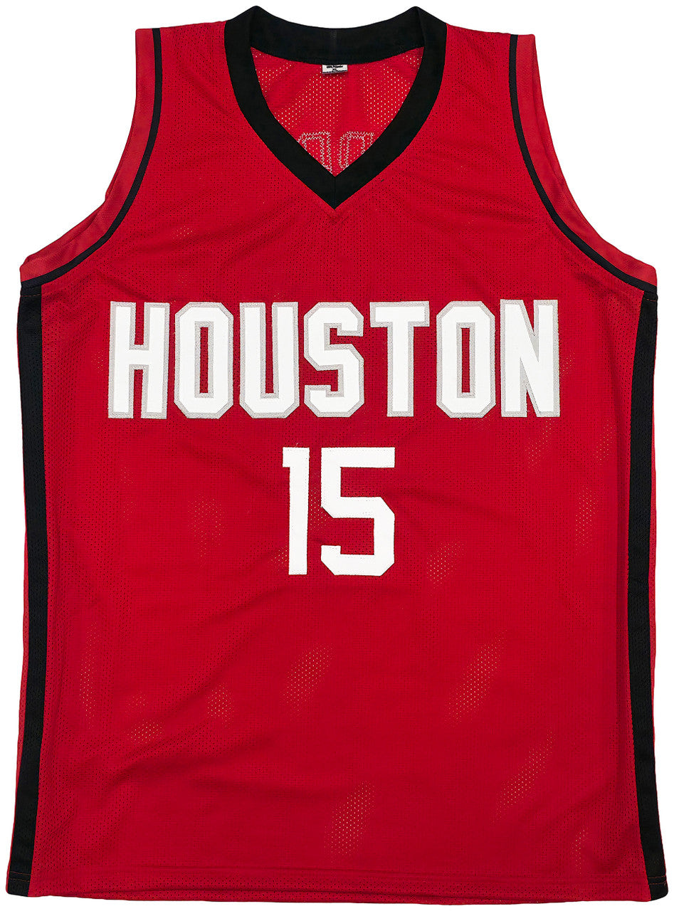Houston Rockets Reed Sheppard Autographed Red Jersey Beckett BAS QR Stock #250276