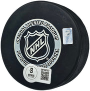 Jonathan Toews Autographed Official 2010 Stanley Cup Champions Chicago Blackhawks Logo Hockey Puck Beckett BAS Witness Stock #250563