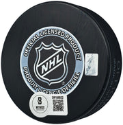 Jonathan Toews Autographed Official 2013 Stanley Cup Champions Chicago Blackhawks Logo Hockey Puck Beckett BAS Witness Stock #250564