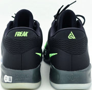 Giannis Antetokounmpo Autographed 2024 Player Exclusive (PE) Promo Black Nike Zoom Freak 6 Shoes Bucks Size 17 Beckett BAS Witness Stock #252733
