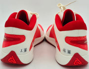 Giannis Antetokounmpo Autographed 2024 Player Exclusive (PE) Promo Orange Nike Zoom Freak 6 Shoes Bucks Size 17 Beckett BAS Witness Stock #252747