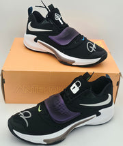 Giannis Antetokounmpo Autographed 2021 Player Exclusive (PE) Promo Black Nike Zoom Freak 3 NRG Shoes Bucks Size 17 Beckett BAS Witness Stock #252761