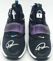 Giannis Antetokounmpo Autographed 2021 Player Exclusive (PE) Promo Black Nike Zoom Freak 3 NRG Shoes Bucks Size 17 Beckett BAS Witness Stock #252761
