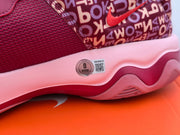 Giannis Antetokounmpo Autographed 2022 Player Exclusive (PE) Promo Purple Nike Zoom Freak 4 ASW Shoes Bucks Size 17 Beckett BAS Witness Stock #252720