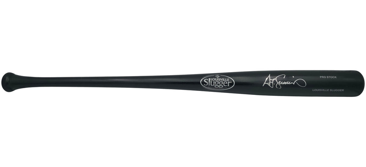Ted Simmons Autographed Black Louisville Slugger Pro Stock Baseball Bat St. Louis Cardinals (Scratches) Beckett BAS Witness Stock #252590