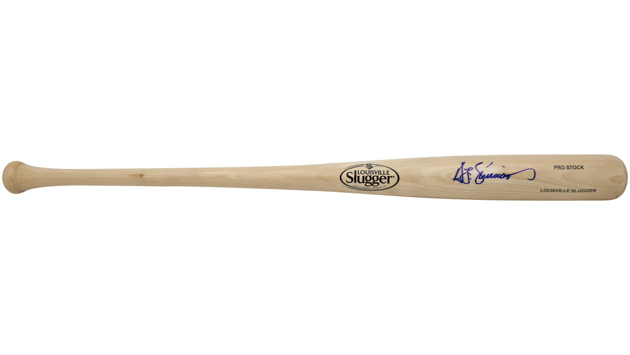 Ted Simmons Autographed Blonde Louisville Slugger Pro Stock Baseball Bat St. Louis Cardinals Beckett BAS Witness Stock #252591