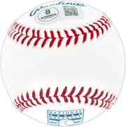 Nolan Ryan Autographed Official Hall of Fame HOF Logo Baseball Texas Rangers Beckett BAS QR Stock #252453