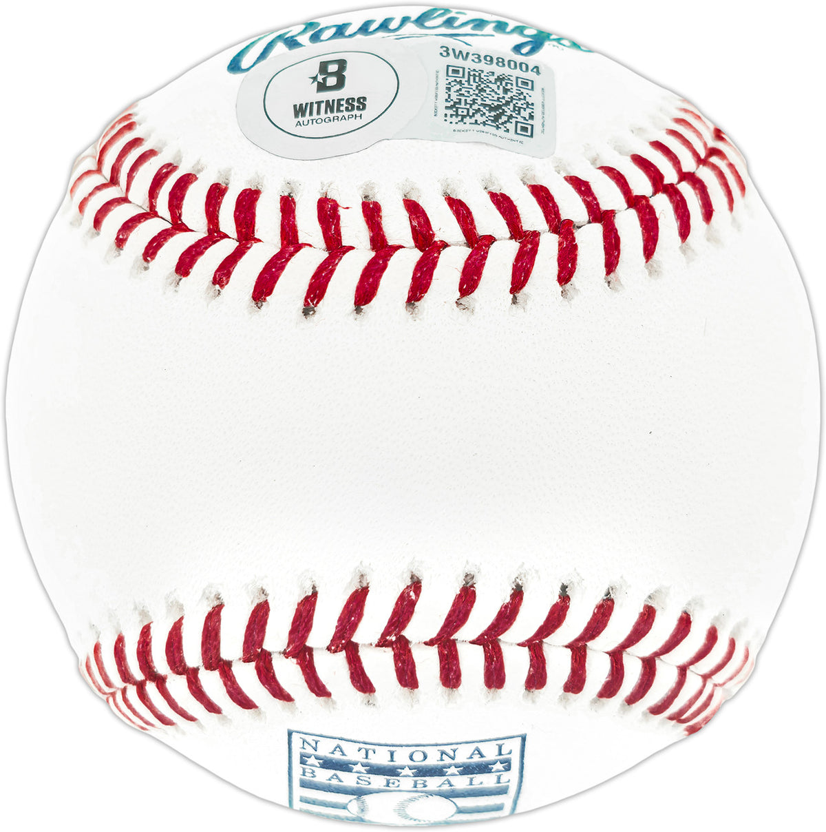 Ted Simmons Autographed Official Hall of Fame HOF Logo Baseball St. Louis Cardinals Beckett BAS Witness Stock #252456